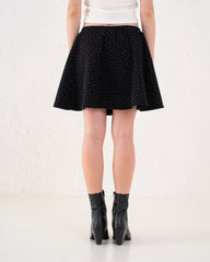 Embellished A-Line Mini Skirt