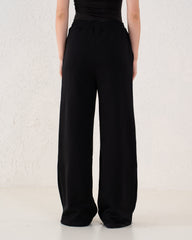 Front Slit Wide-Leg Pants