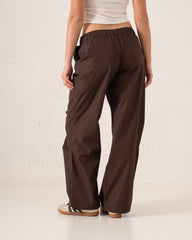 Wide-Leg Utility Cargo Pants