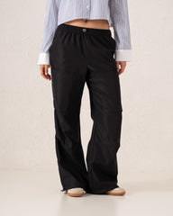 Wide-Leg Utility Cargo Pants