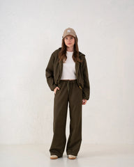Suede Wide Leg Pants - Venti