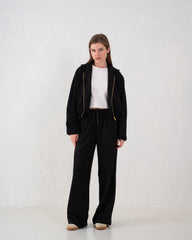 Suede Wide Leg Pants