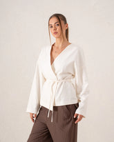 Wrap Criss Cross Belted Jacket - Venti