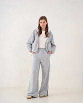 Front Slit Wide-Leg Pants - Venti
