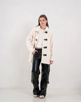 Teddy Coat With Leather Buckle - Venti