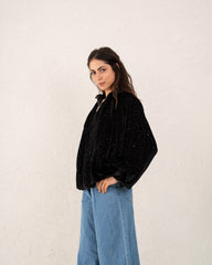 Women velvet balloon Jacket