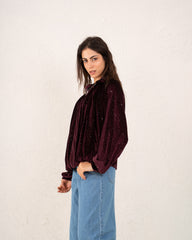 Women velvet balloon Jacket