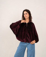Women velvet balloon Jacket