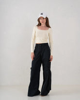 Essential Square Neck Long Sleeve Top - Venti