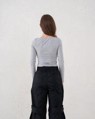 Essential Square Neck Long Sleeve Top