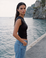 Women high neck top