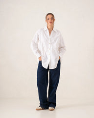 Oversized Bow Embellished Shirt - Venti