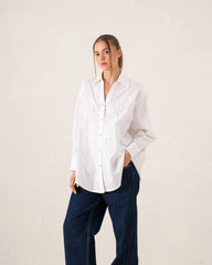 Oversized Bow Embellished Shirt - Venti