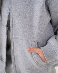 Embellished Bow Zip Hoodie