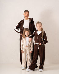 Contrast Sleeve Zip-Up Jacket