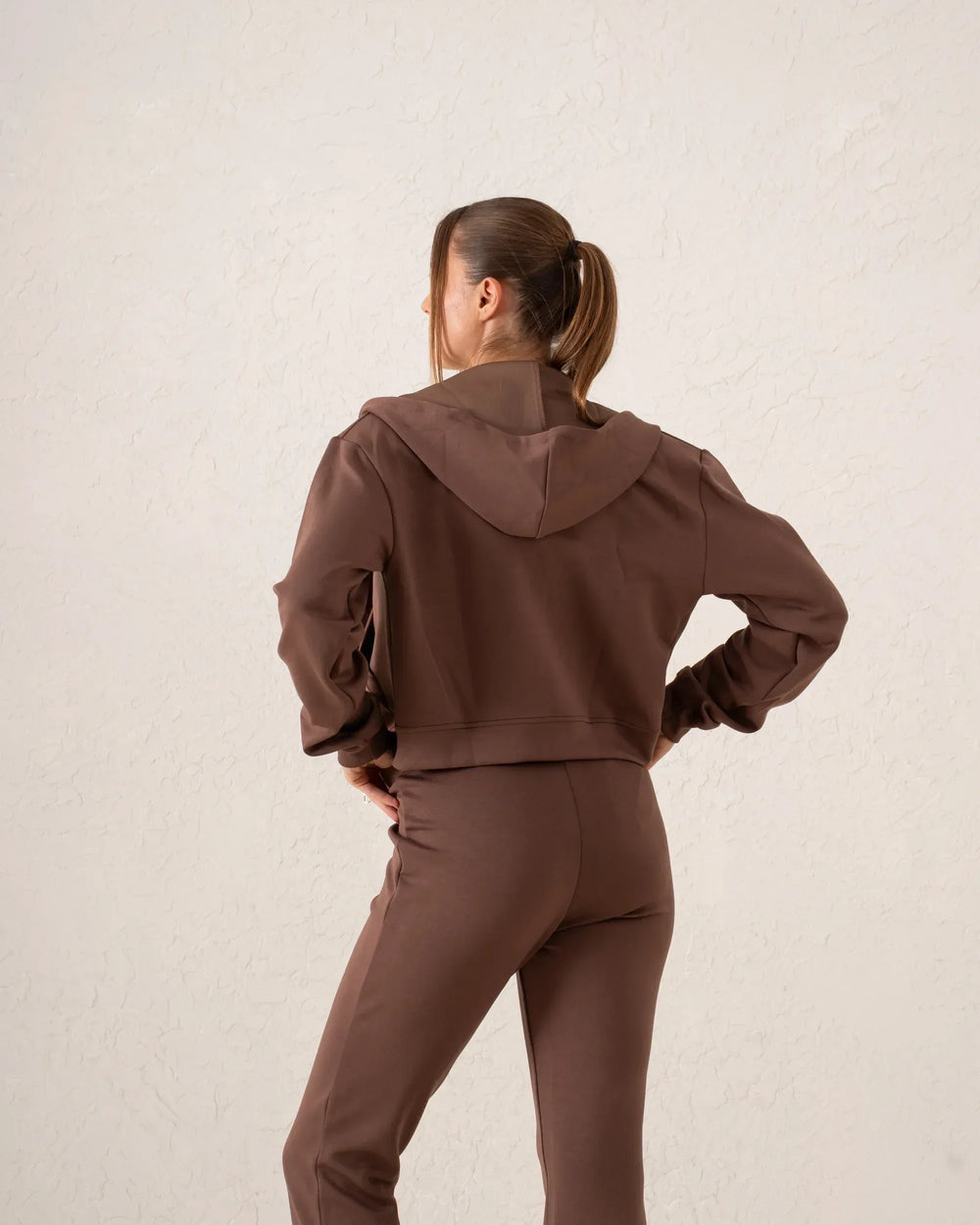 Cropped Zip Hoodie - Venti