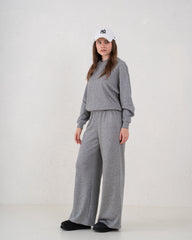 Soft Ribbed Hooded Top