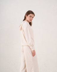 Soft Ribbed Hooded Top