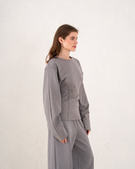 Structured Long Sleeve Top