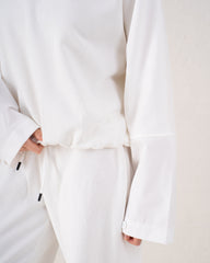 Contrast Panel Wide Sleeve Sweatshirt