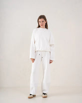 Contrast Panel Wide Leg Pants - Venti