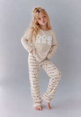 Cozy Puppy Print Pajama Set
