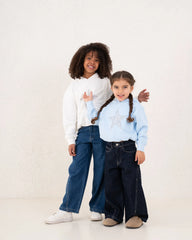 Girl denim side studded