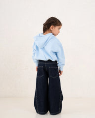 Girl denim side studded