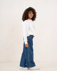 Girl denim side studded