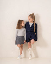 Striped Pleated Mini Skirt - Venti