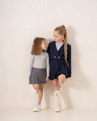 Striped Pleated Mini Skirt - Venti