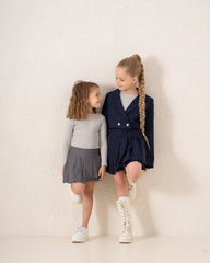 Striped Pleated Mini Skirt - Venti
