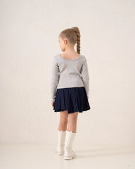 Striped Pleated Mini Skirt - Venti