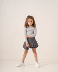 Striped Pleated Mini Skirt - Venti