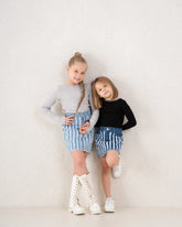 Fringed Denim Mini Skirt - Venti