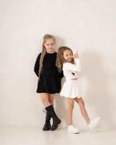 Ribbed Waist Puffball Skirt - Venti