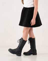 Embellished A-Line Mini Skirt