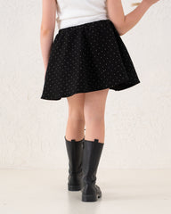 Embellished A-Line Mini Skirt
