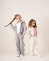 Wide-Leg Side Stripe Pants With Bows - Venti