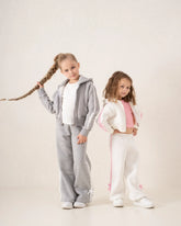 Wide-Leg Side Stripe Pants With Bows - Venti