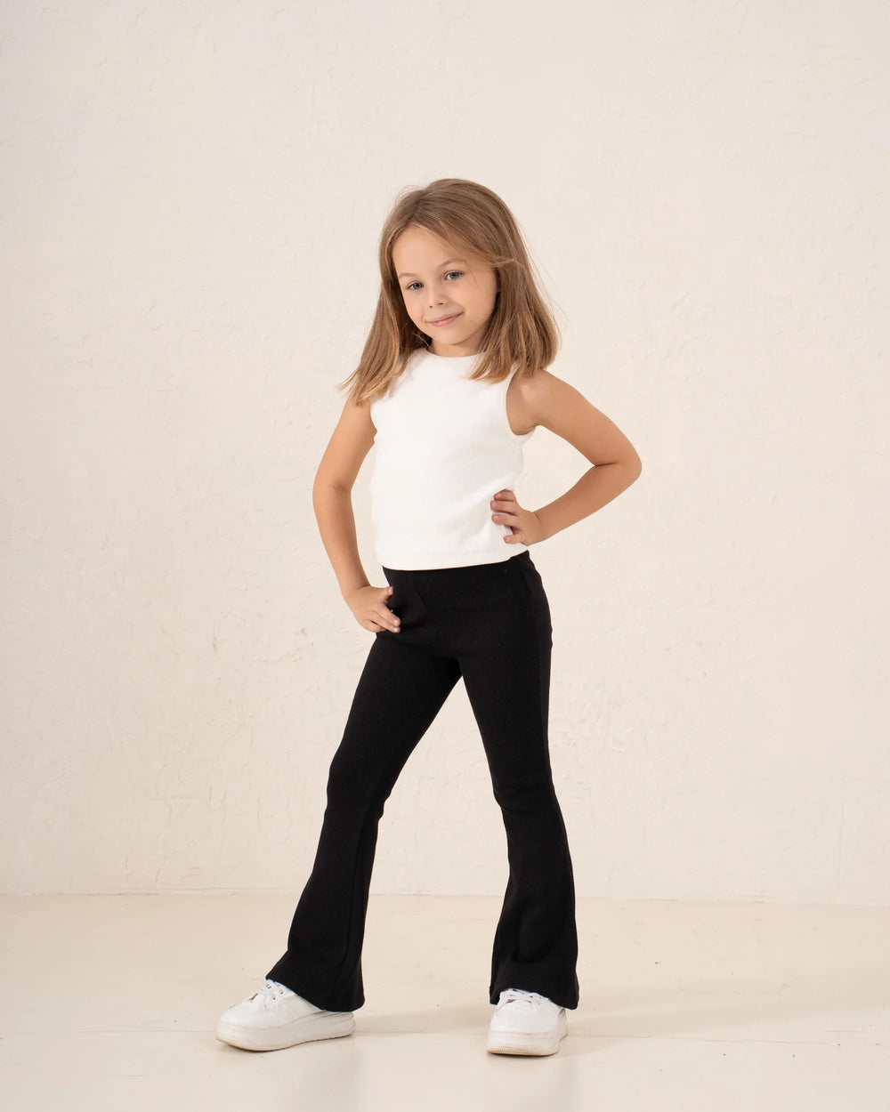 Essential Ribbed Flare Pants - Venti