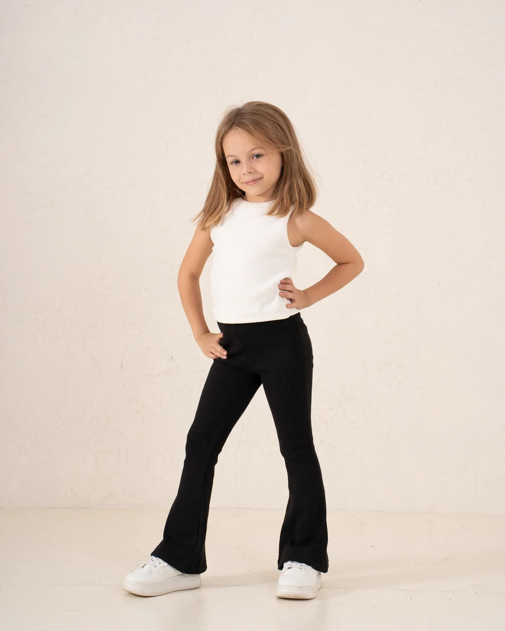 Essential Ribbed Flare Pants - Venti