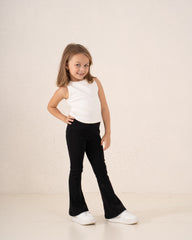 Essential Ribbed Flare Pants