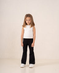 Essential Ribbed Flare Pants