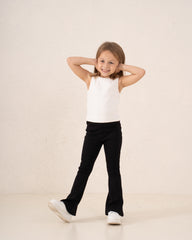 Essential Ribbed Flare Pants
