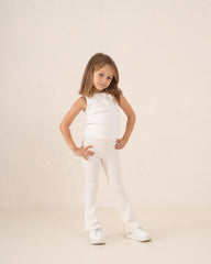 Essential Ribbed Flare Pants