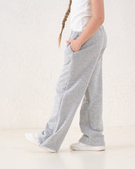 Front Slit Wide-Leg Pants