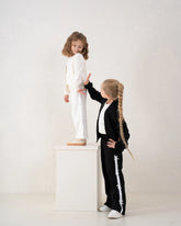 Bow Detail Ribbed Wide-Leg Pants - Venti