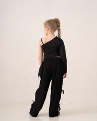 Side Bow Tie Sweatpants