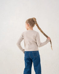 Embroidered Floral Ribbed Top - Venti